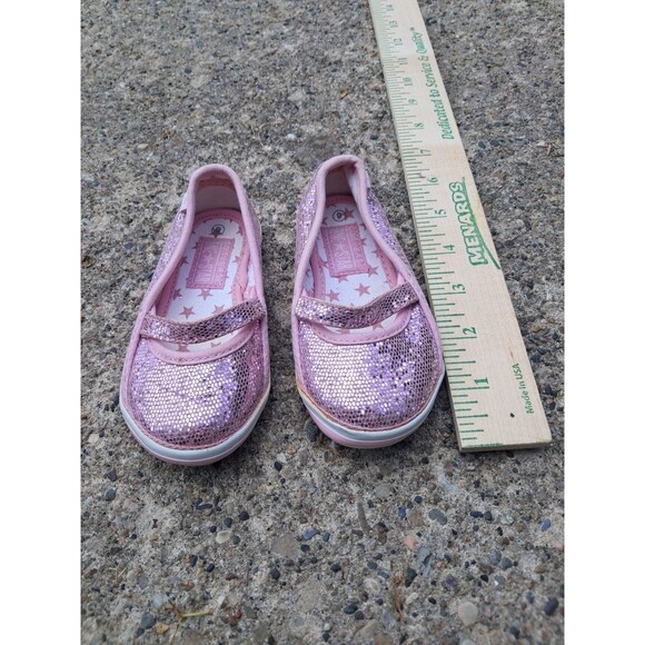 Converse One Star Pink Size 6 Toddler Mary Jane Sequin NWOT - Picture 4 of 9